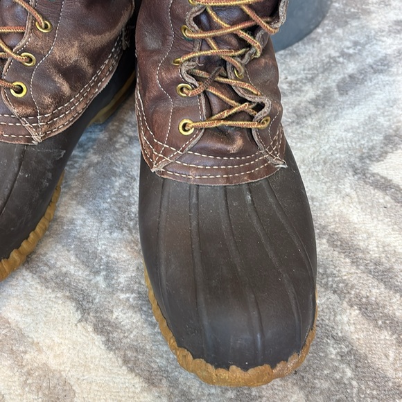 16” LL Bean vintage made USA Maine Hunting Store lace up boots waterproof 11 - Picture 4 of 17
